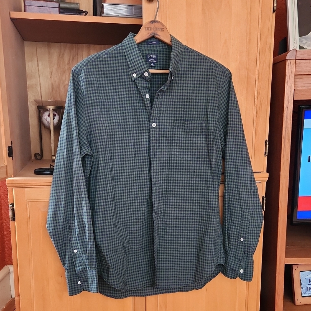 J. Crew Blackwatch Plaid Button Down Shirt - Picture 1 of 3